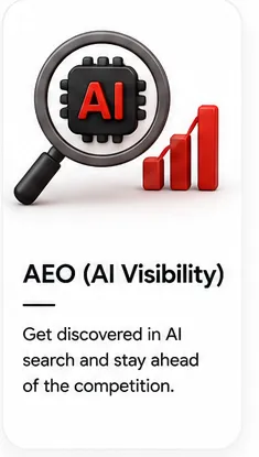 AEO & AI Visibility 3D icon